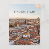 Madrid Espanha Paisagem Aérea da Cidade (Vertical)