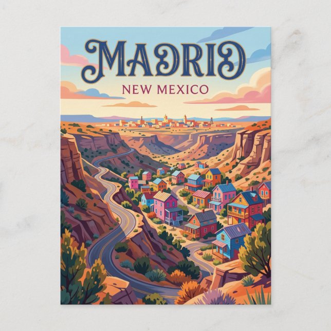 Cartão Postal Madrid EUA (Frente)