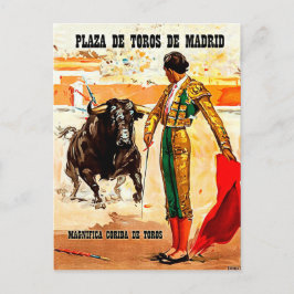 Cartão Postal Madrid, Praça de touros, Espanha, tourada