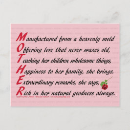 Cartão Postal Mãe (Acrótica)