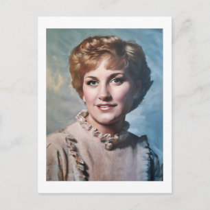 Cartão Postal Mãe como pintura a óleo impasto no computador 