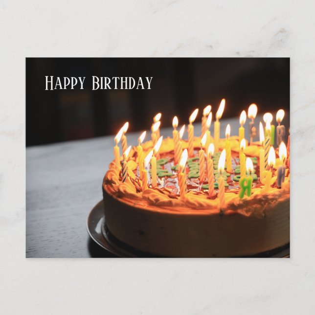 Cartão Postal Mãe de aniversário (Frente)