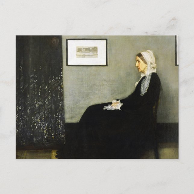 Cartão Postal Mãe de assobio por James Abbott McNeill Whistler (Frente)