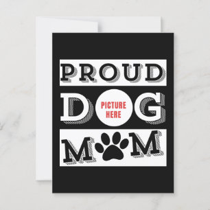 Cartão Postal Mãe de Cachorro Orgulhosa Personalizada Amante de