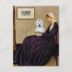 Cartão Postal Mãe do Assobiador - Coton de Tulear 2