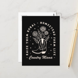 Cartão Postal Mãe do campo, faça-os crescer.