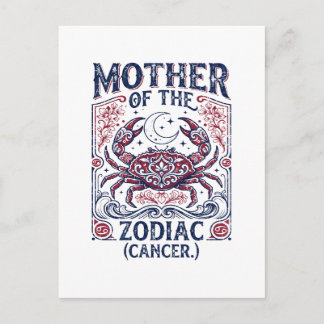 Cartão Postal Mãe Do Zodíaco Câncer Novidade