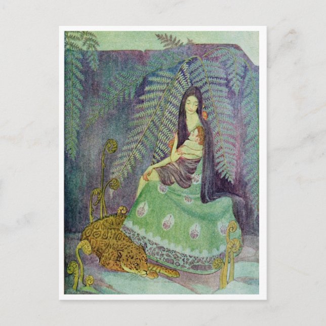 Cartão Postal Mãe e Criança Dorothy Lathrop (Frente)