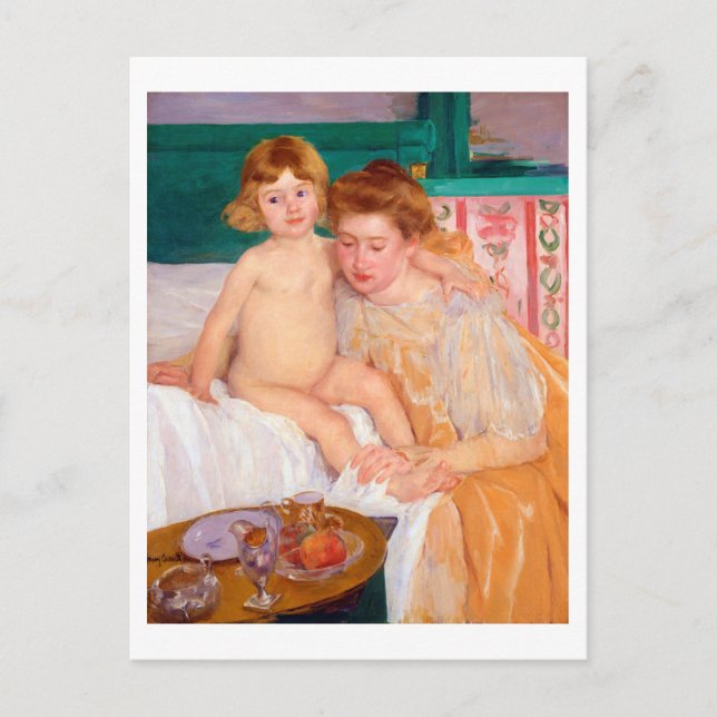 Cartão Postal Mãe e Criança, Mary Cassatt (Frente)
