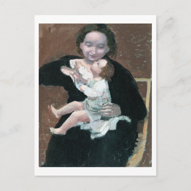 Cartão Postal Mãe e Criança, Maurice Denis (Frente)