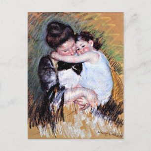 Cartão Postal Mãe e Criança - Trabalho de arte por Mary Cassatt,