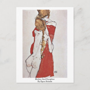 Cartão Postal Mãe E Filha De Egon Schiele