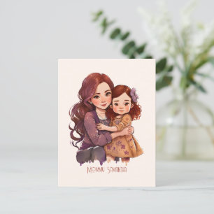 Cartão Postal Mãe e Filha Espelhados Personalizados