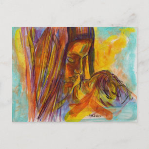 Cartão Postal mãe e filho