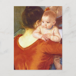 Cartão Postal Mãe e Filho de Pierre Renoir