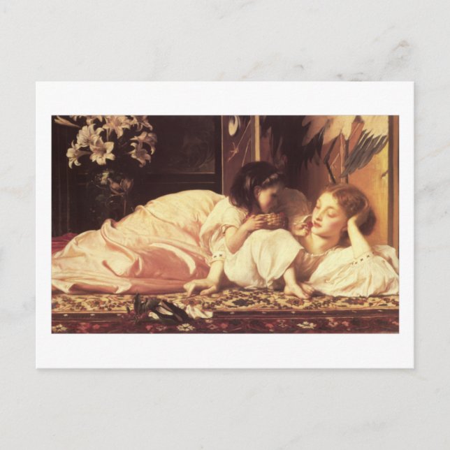Cartão Postal Mãe E Filho - Lorde Frederick Leighton (Frente)