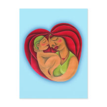 Mãe e filho pintura a óleo arte. Mamãe.