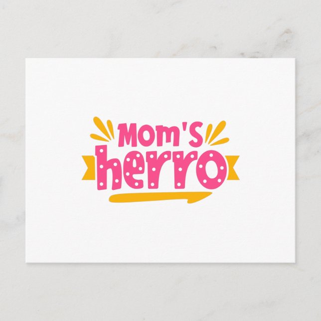 Cartão Postal Mãe é Herro (Frente)