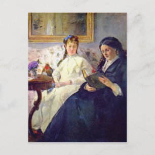 Cartão Postal Mãe e irmã do artista por Berthe Morisot