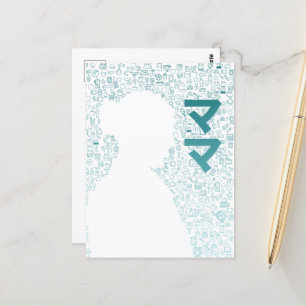 Cartão Postal Mãe em Caractere Japonês (Katakana)