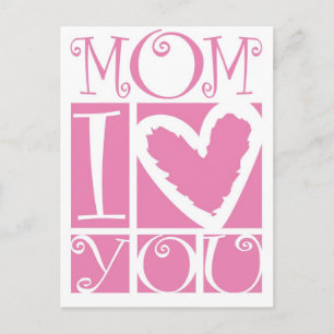 Cartão Postal Mãe, eu te amo
