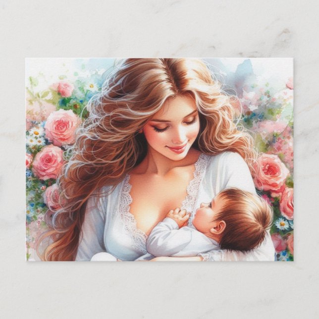 Cartão Postal Mãe europeia 2 (Frente)