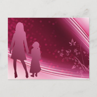 Cartão Postal Mãe - filha