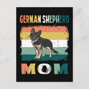 Cartão Postal Mãe German shepherd