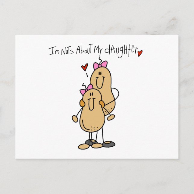 Cartão Postal Mãe - Loucos sobre minhas camisetas e presentes da (Frente)