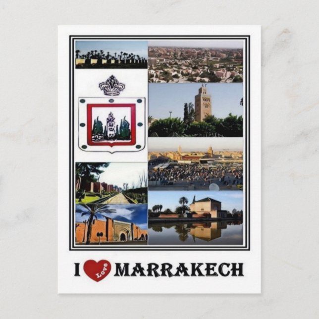 Cartão Postal MÃE Marrocos - Marraquexe (Frente)