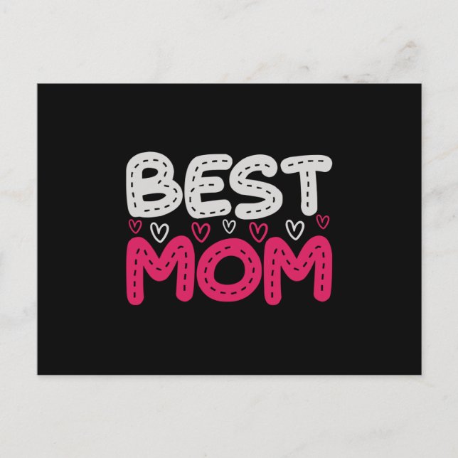 Cartão Postal Mãe - Melhor Mãe (Frente)