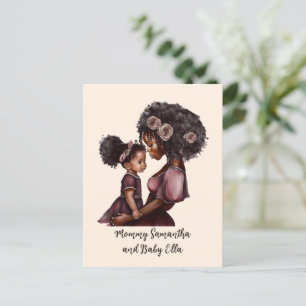 Cartão Postal Mãe negra personalizada e filha (1)