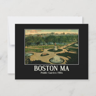 Cartão Postal Mães de Boston, Jardim Público da década de 1910 i