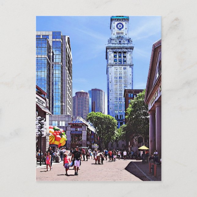 Cartão Postal Mães de Boston - Quincy Market (Frente)