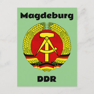 Cartão Postal Magdeburg, DDR, Magdeburg, Alemanha (Ossi)