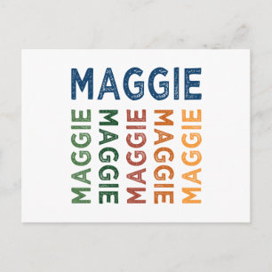 Cartão Postal Maggie Cute Colorful