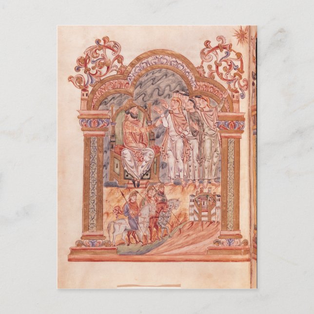 Cartão Postal Magi visitando o rei Herod (Frente)