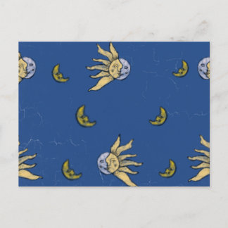 Cartão Postal Magia Celestial Azul Céu Whimsigoth