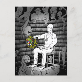 Cartão Postal Magia Cubo com Monstros