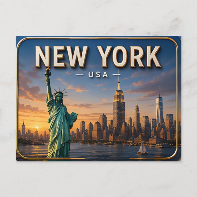 Cartão Postal Magia de Nova York (Frente)
