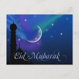 Cartão Postal Magia Eid Night - Cartão-postal de Saudação Islâmi