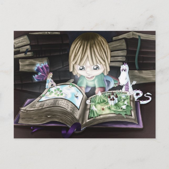 Cartão Postal Magic Book (Frente)