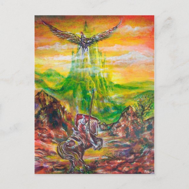 CARTÃO POSTAL MAGIC DUEL ENTRE BRADAMANT E NEGROMANCER (Frente)