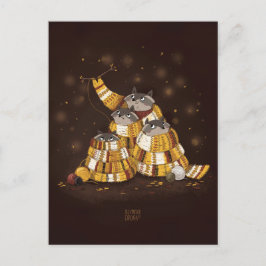 Cartão Postal Magic Scarf de Alexandra Dikaia