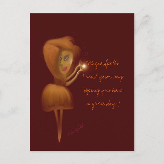 Cartão Postal Magic Spells (Frente)