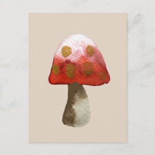 Cartão Postal Mágica em Toadshroom vermelho