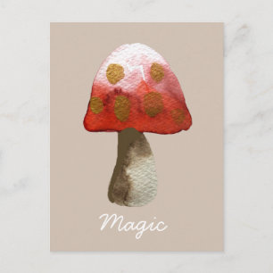 Cartão Postal Mágica em Toadshroom vermelho
