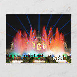 Cartão Postal Magical fountain, Barcelona, Spain