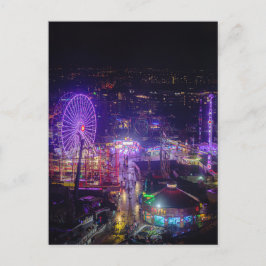 Cartão Postal Magical lights of Vienna's Prater park in night