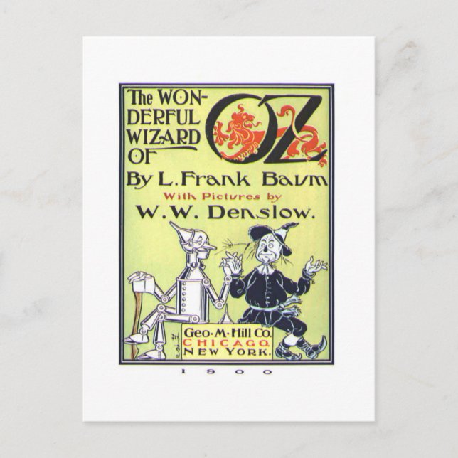 Cartão Postal Magnífico Feiticeiro De Oz (Frente)